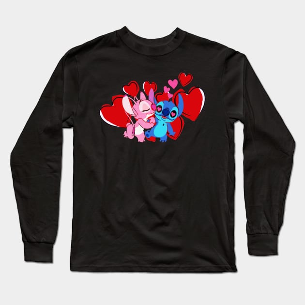 Love Stitch Long Sleeve T-Shirt by Rohman1610